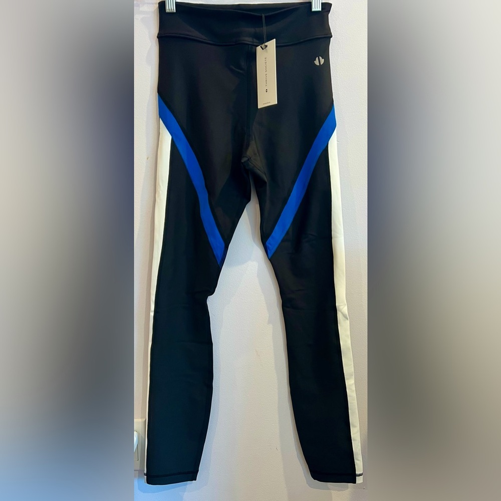 THRIVE SOCIETE Womens Perform ance Blocked Out Legging (Cobalt, M edium)